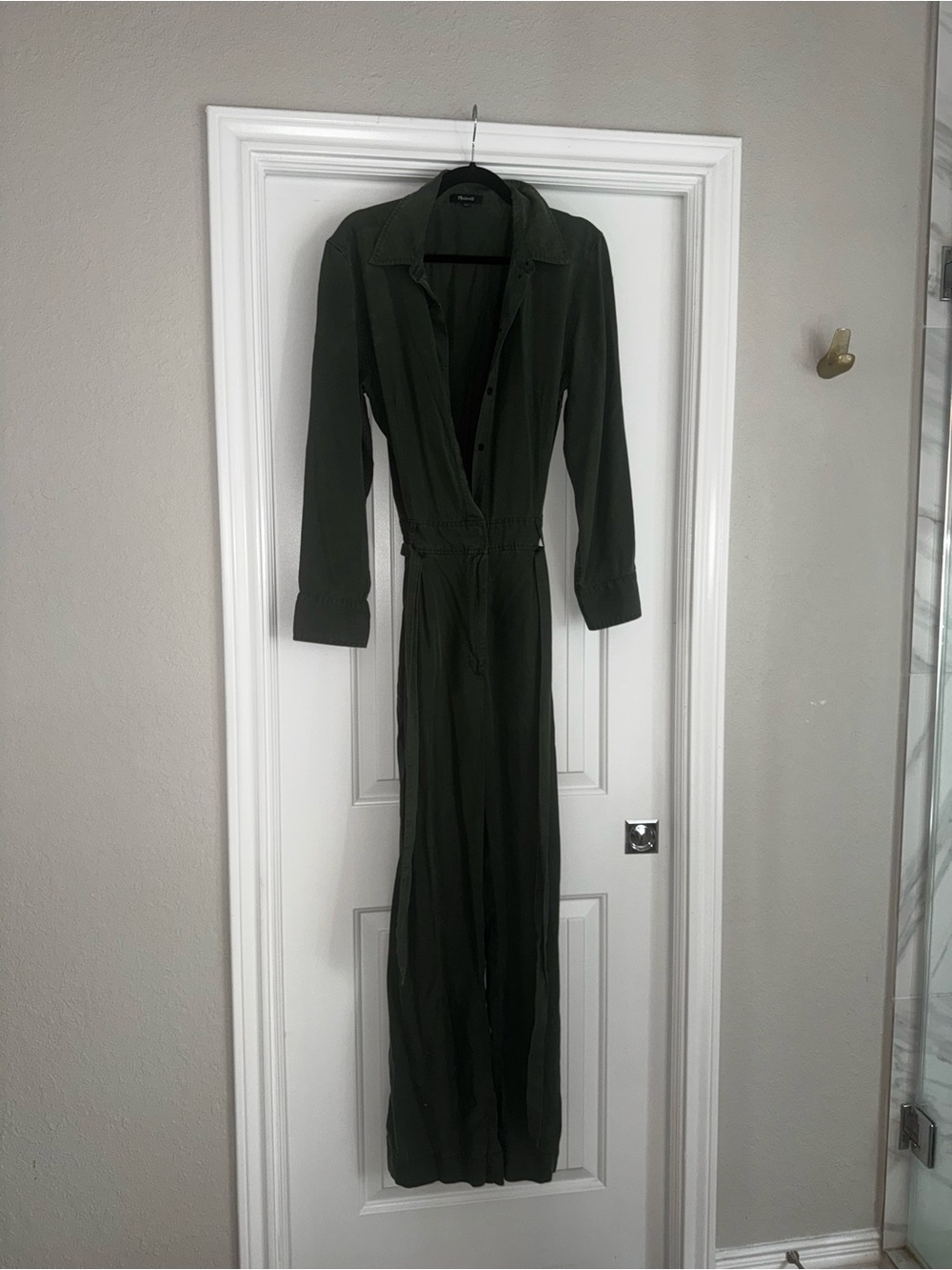 Madewell Olive Green Long Sleeve romper